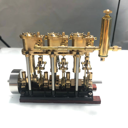 KACIO LS3-13S Compact 3-Cylinder Reciprocating Steam Engine for Model Boats with Reverse Function Steam Engine Diyengmod