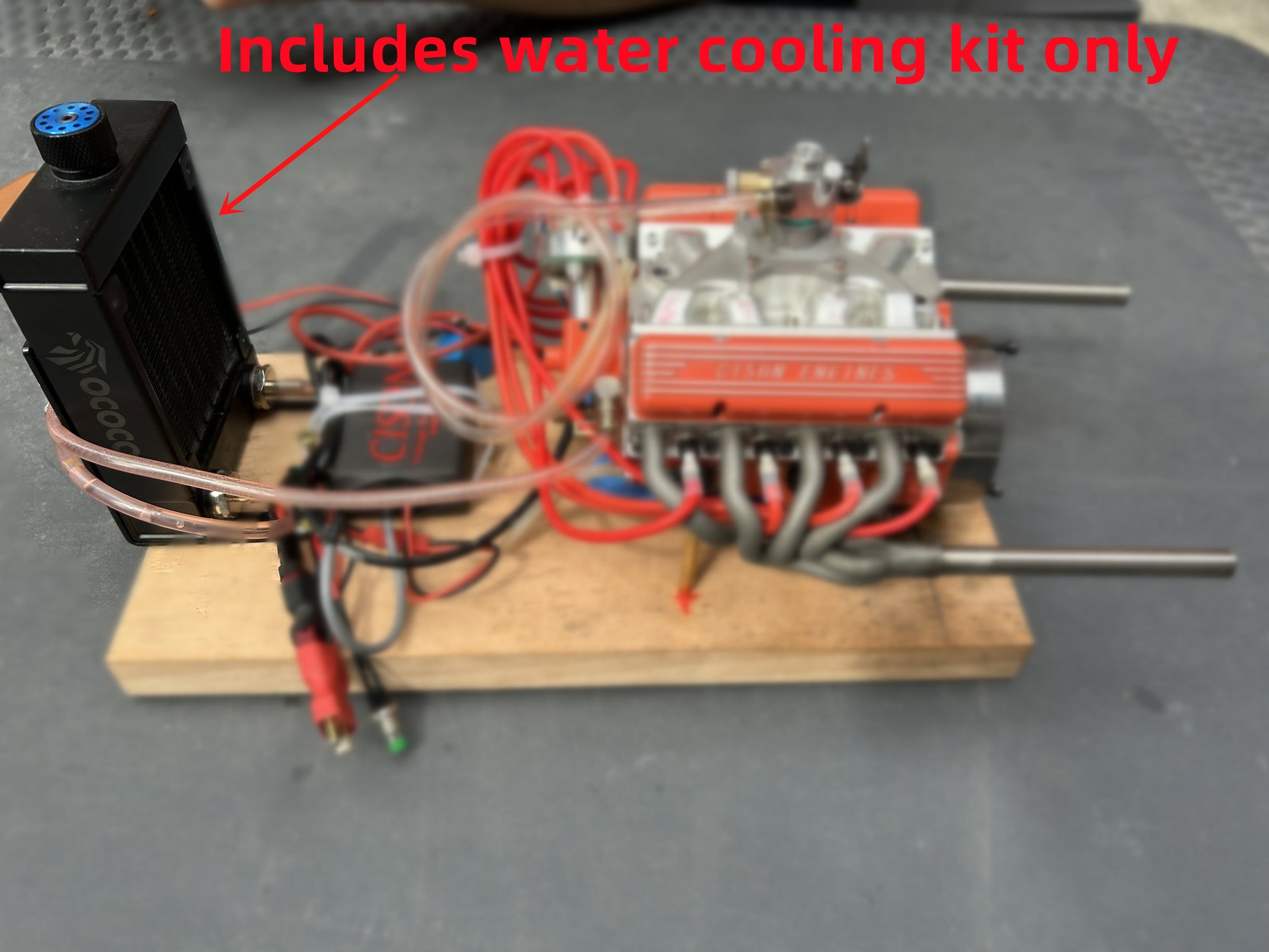 CISON Engine Water-Cooling Radiator Tank Assembly with Bracket and Screw Kit All Accessories Diyengmod