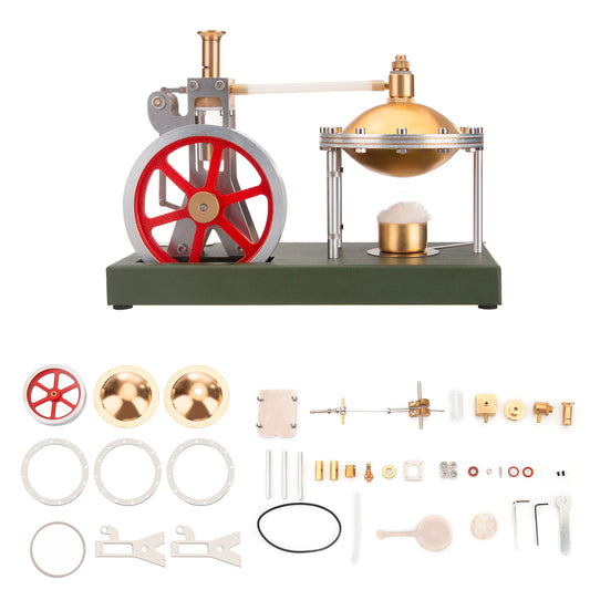 DIY Vertical Hero's Steam Engine Model with Boiler Kit Steam Engine Diyengmod Steam Engine with Boiler