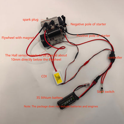 Gasoline Conversion Kit for SEMTO ST-NF2 Nitro Engine Model - DIY Engine Modification Accessories Diyengmod