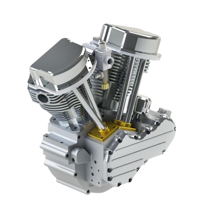 CISON FG-VT9 9cc V-Twin Dual Cylinder 4-Stroke Gasoline Engine for Motorcycle RC Models RC Engine Diyengmod Silver