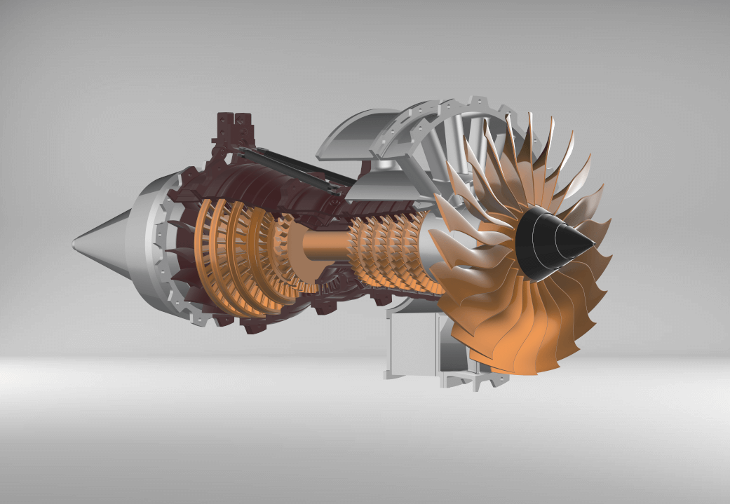 SKYMECH NTR-900 1/30 Scale Turbofan Engine Model Kit - DIY Working Jet Engine Assembly with 150 Pieces DIY Engine Diyengmod